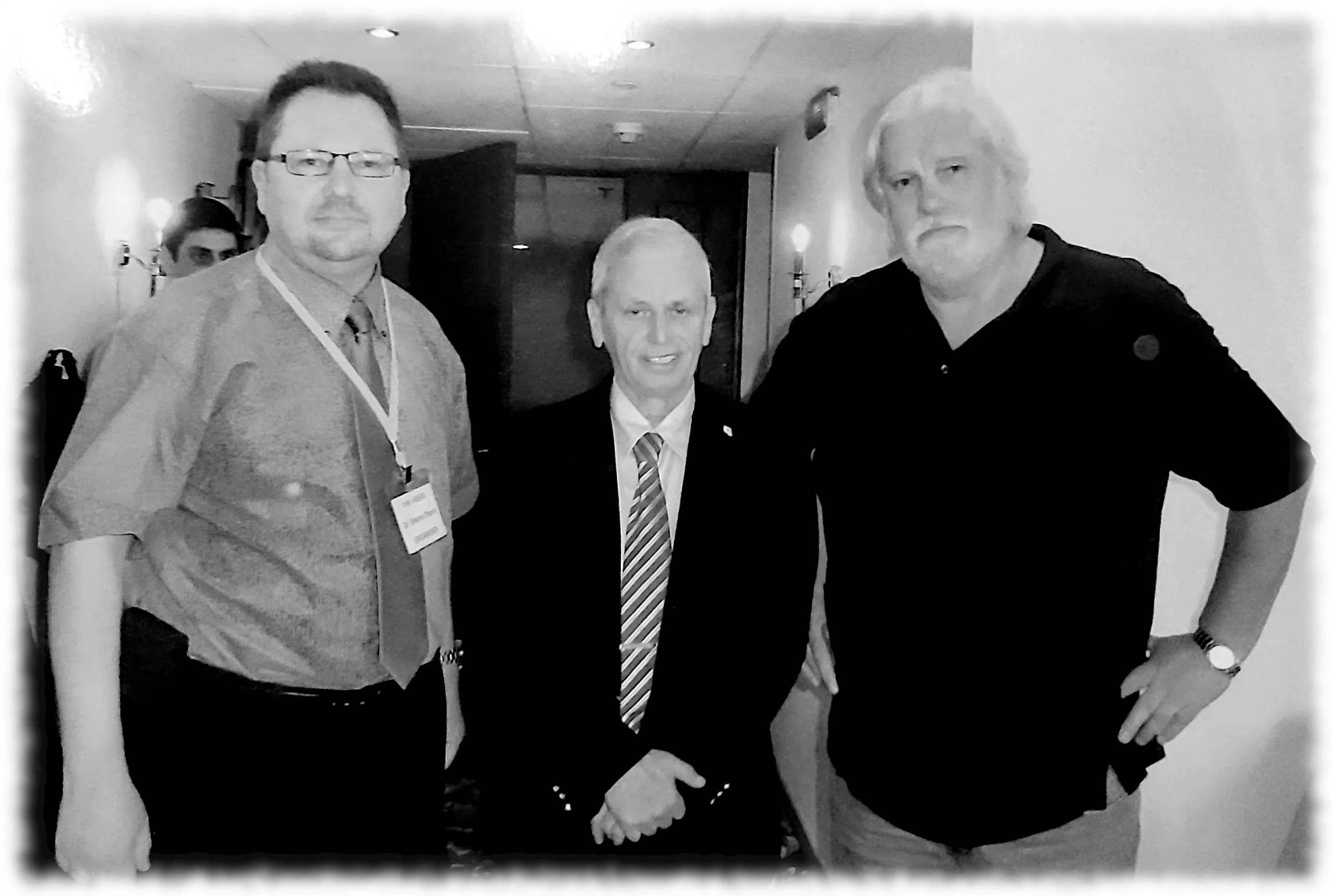 von links: Shlomo Shpiro, Ephraim Lapid, Bernd Lippmann